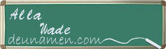 Alla Wade Visitenkarte